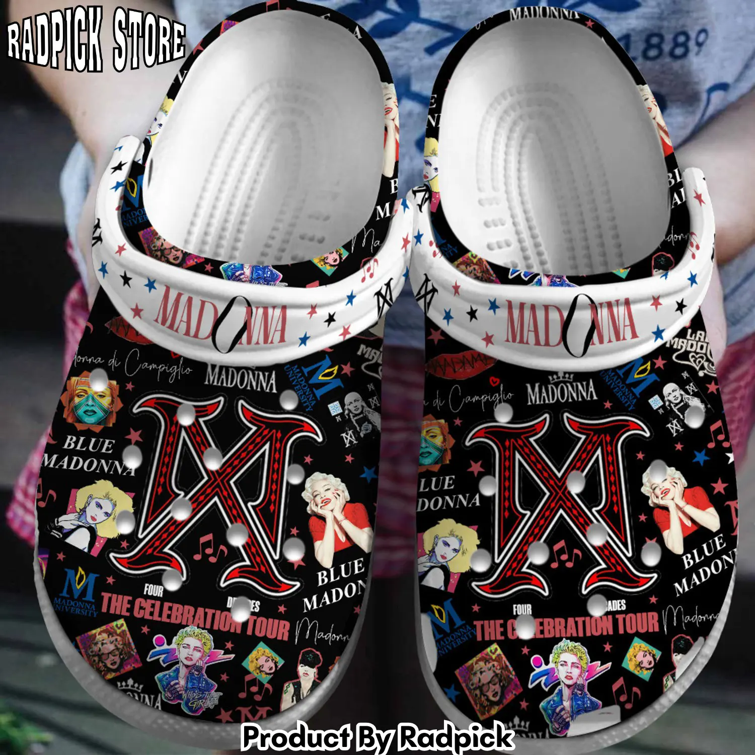 Radpick premium madonna singer music clogs shoes for men women rsv rp6522238